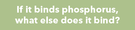 FAQ Question: If it binds phosphorus, what else does it bind? blurred