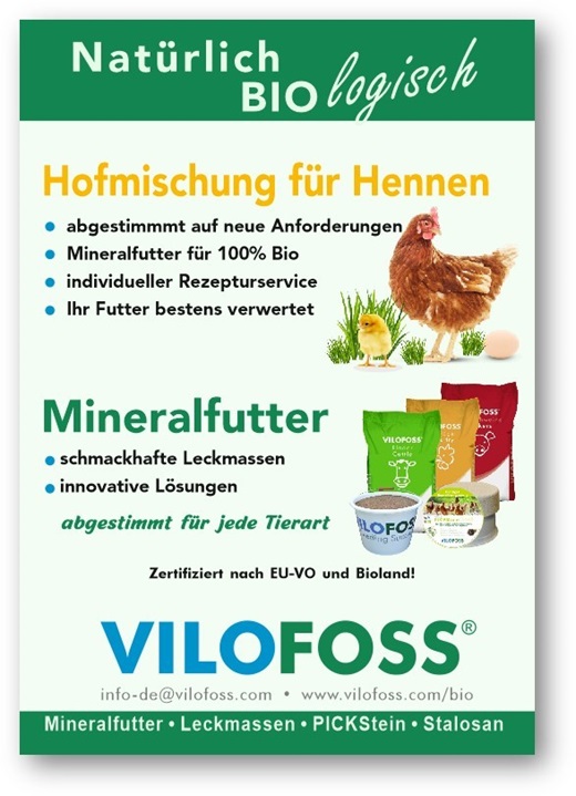 Bioland Anzeige Vilofoss Mineralfutter